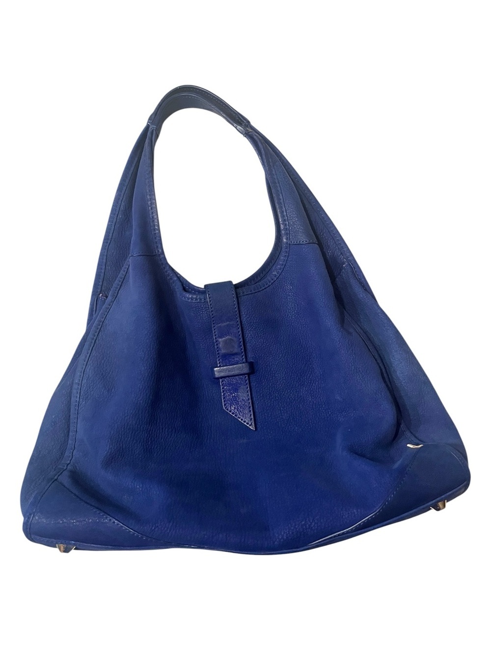 SJP by Sarah Jessica Parker Classic Large Cobalt Blue Leather Hobo Bag